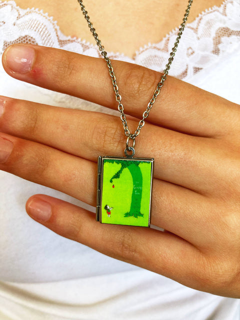 Necklace - Book Locket The Giving Tree: Stainless Steel