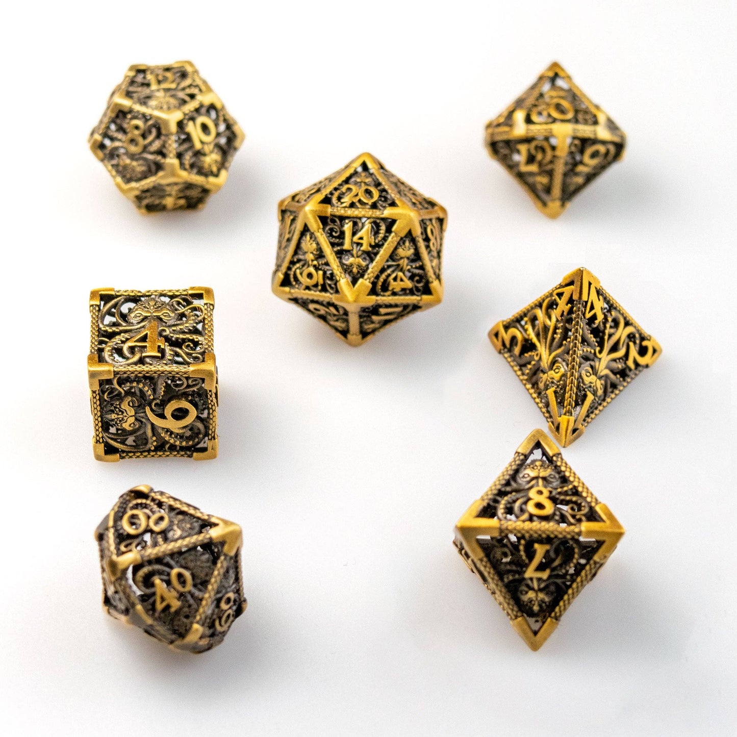 Dice Set - Octomonster Hollow Metal