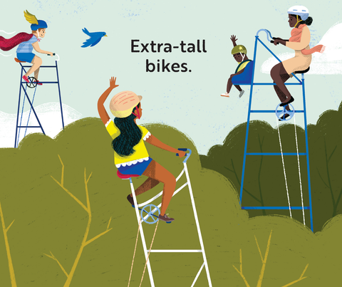Board Book - Go, Bikes, Go!: A Transportation Board Book for Toddlers