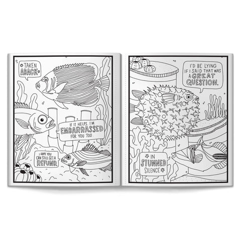 Coloring Book - Brass Monkey Judgy Fish
