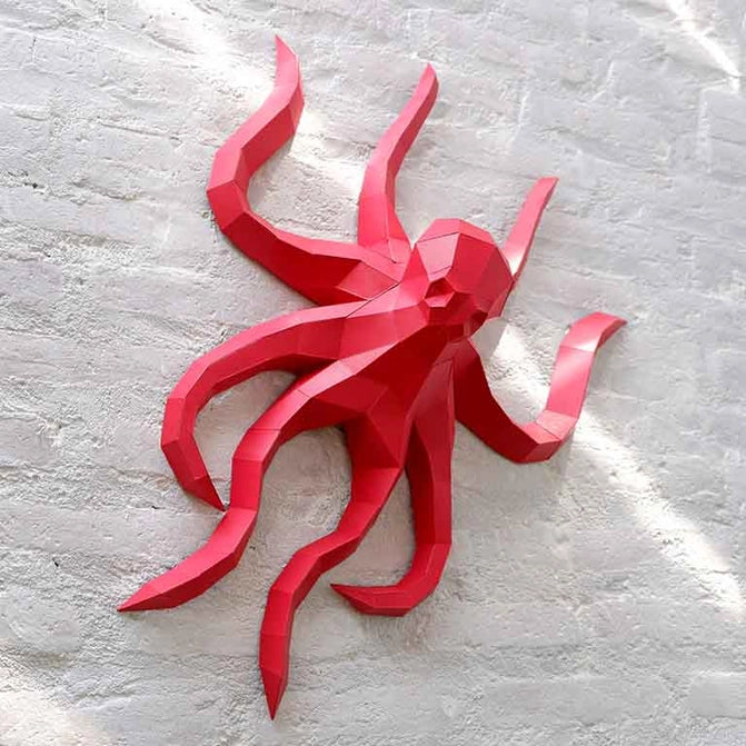 3D PaperCraft - Octopus Wall Art