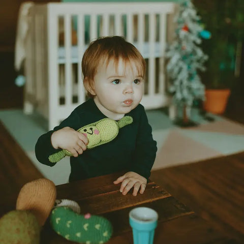 Yarn Rattle - Friendly Peapod