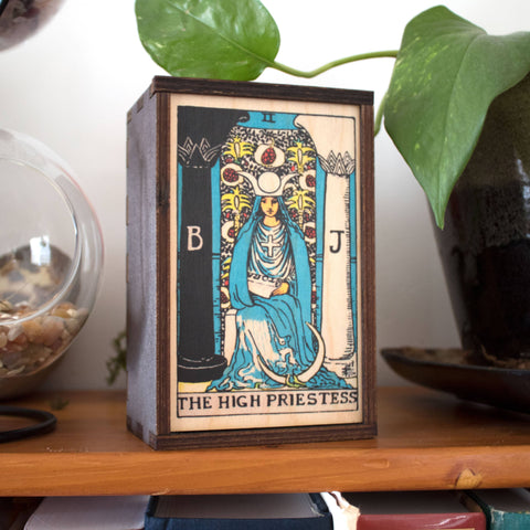 Stash Box - Tarot: The High Priestess Full Color 3"x4"