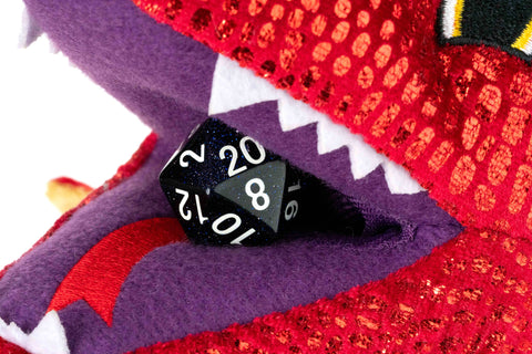 Dragon Plush Dice Bag - Red