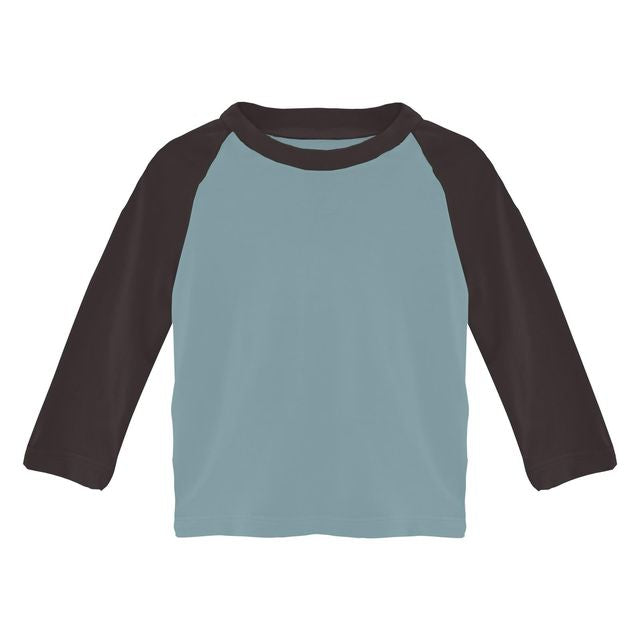 Raglan Tee - Stormy Sea with Midnight