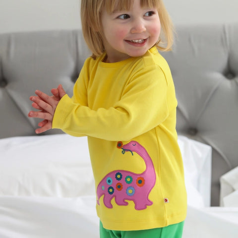 Shirt (Long Sleeve) - Dinosaur Applique