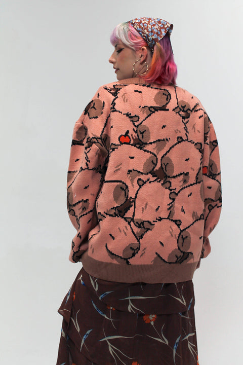 Cardigan - Capybara with Me Cardigan