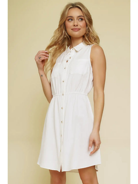 Dress - Embroidered Shirt Ivory