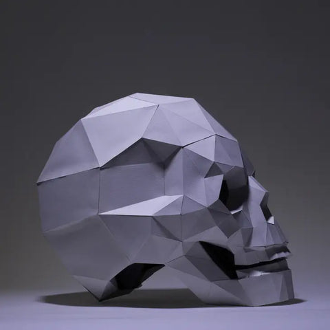 3D PaperCraft - Low Poly Skull