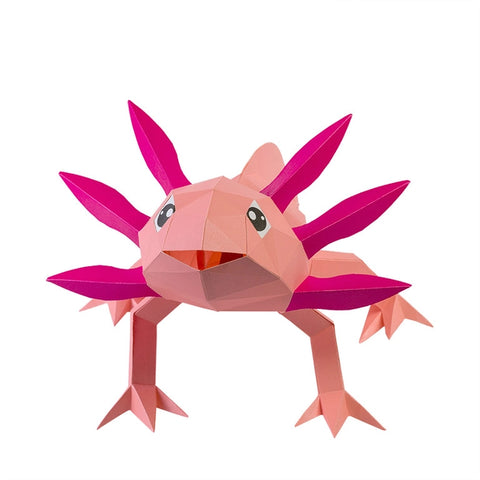 3D Papercraft - Axolotl Lamp