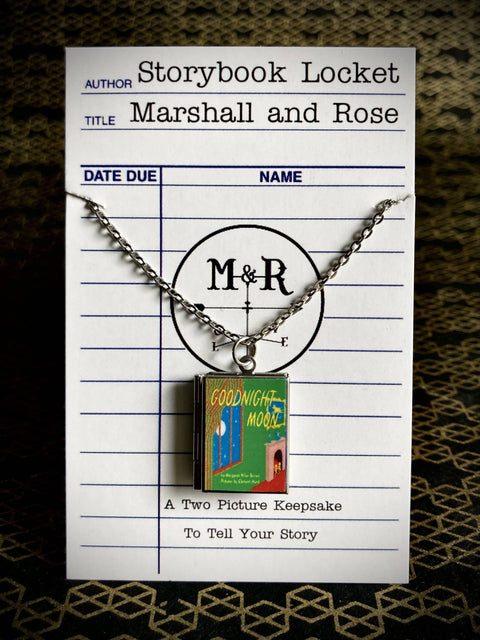Necklace - Book Locket: Goodnight Moon Stainless Steel