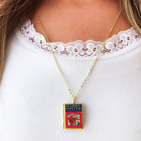 Necklace - Book Locket Harry Potter Book 1: Brass