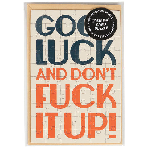Greeting Card - Good Luck Puzzle