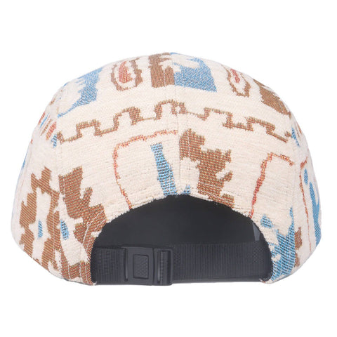 Hat (5 Panel) - Nature Jacquard Beige