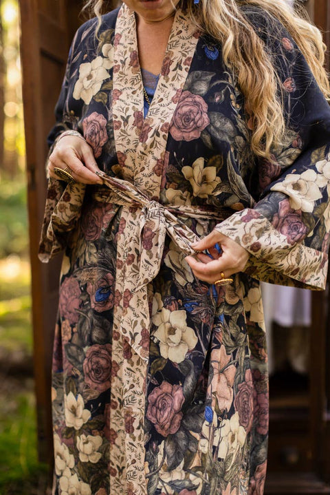Lionheart Opera Duster - Narnia Inspired Print & Botanicals