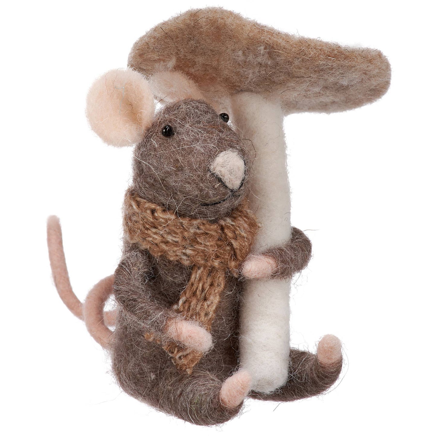 Ornament - Brown Mushroom Mouse Critter