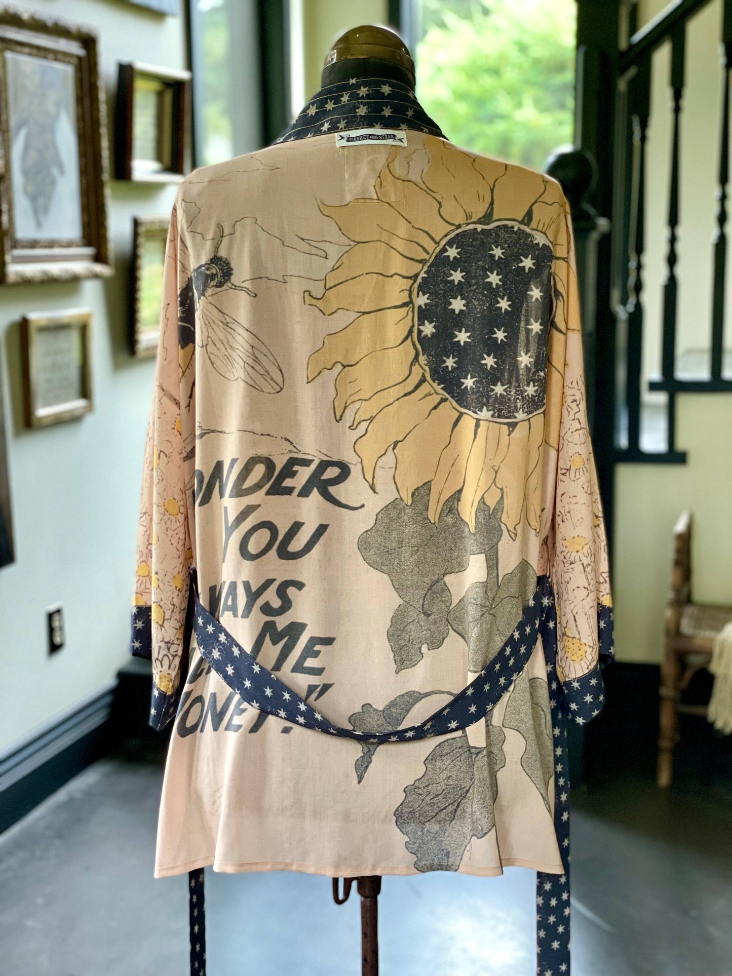 Bamboo Bohemian Kimono Cardigan with Belt - Milk & Honey