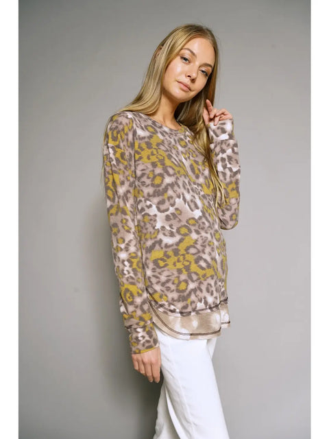 Top - Leopard Pullover
