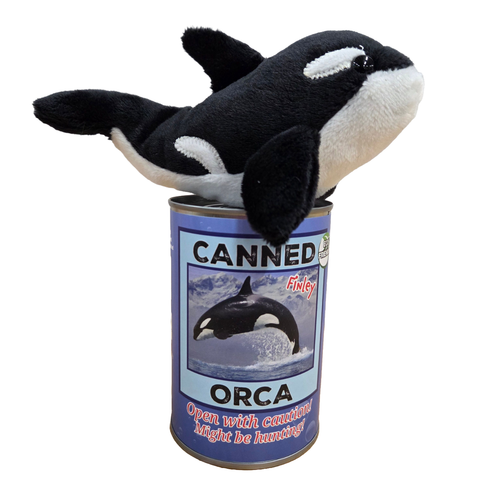 Stuffed Animal - Finley the Canned Orca (Standard Lid)