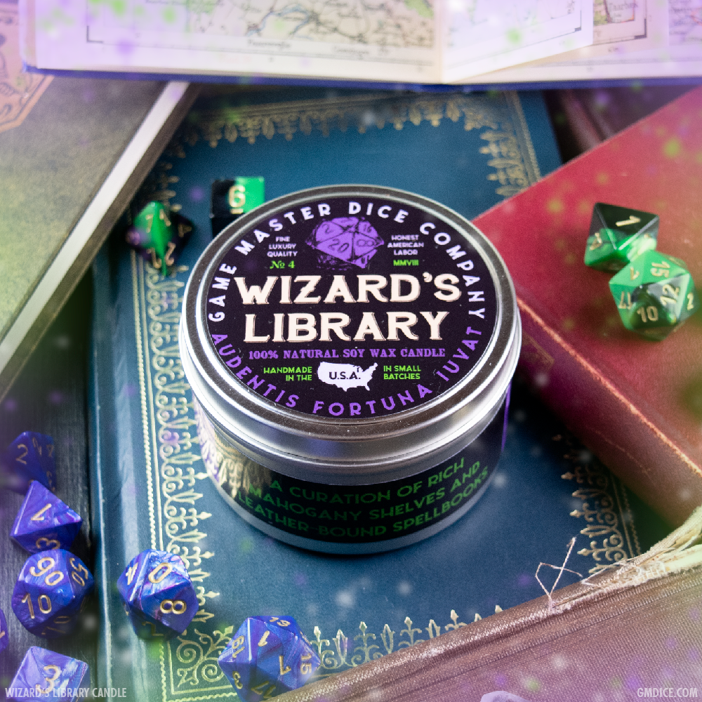 Gaming Candle (8oz) - Wizard's Library