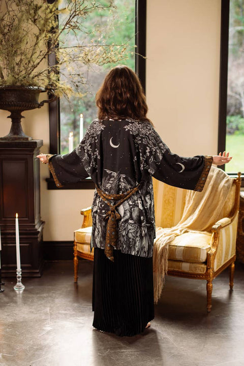 Matineé (Mid-Length) Duster - The Guardians with Angels & Moon