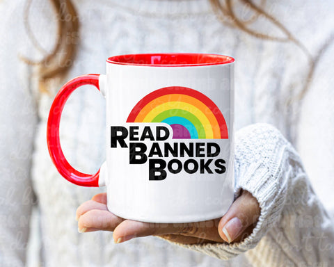 Mug (15 oz) - Read Banned Books Red