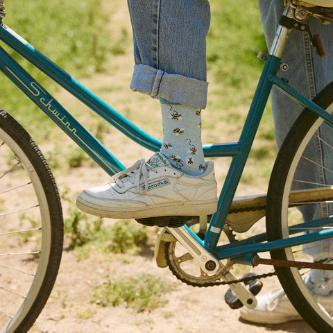 Socks that Protect Bees - Blue