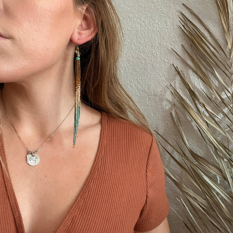Earrings - Honeybee Set In Rust