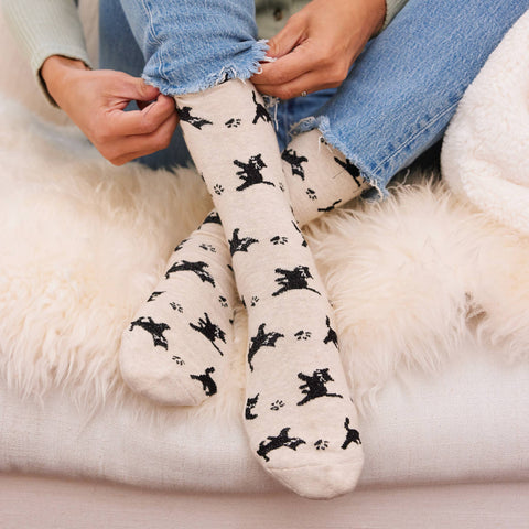 Socks that Save Cats - Beige Cats
