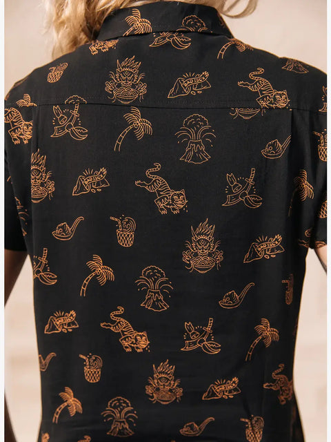 Casual Button Down Shirt - Spicy Noods (Women's)