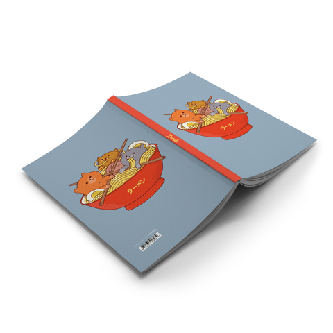 Journal (Soft Cover) - Ramen and Cats