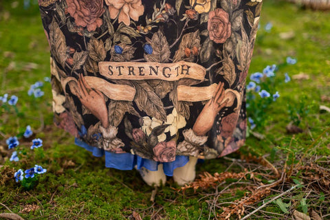 Lionheart Opera Duster - Narnia Inspired Print & Botanicals