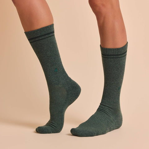 Comfort Crew Socks that Protect National Parks - Blue/Brown (3pk)