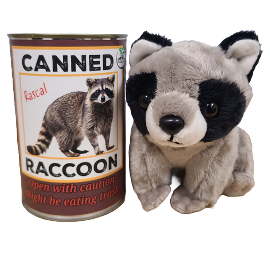 Stuffed Animal - Canned Raccoon