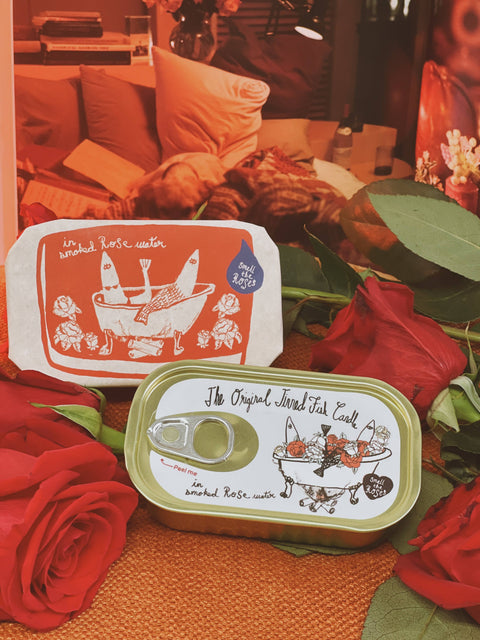 Candle - Tinned Fish: Smoked Rose Water