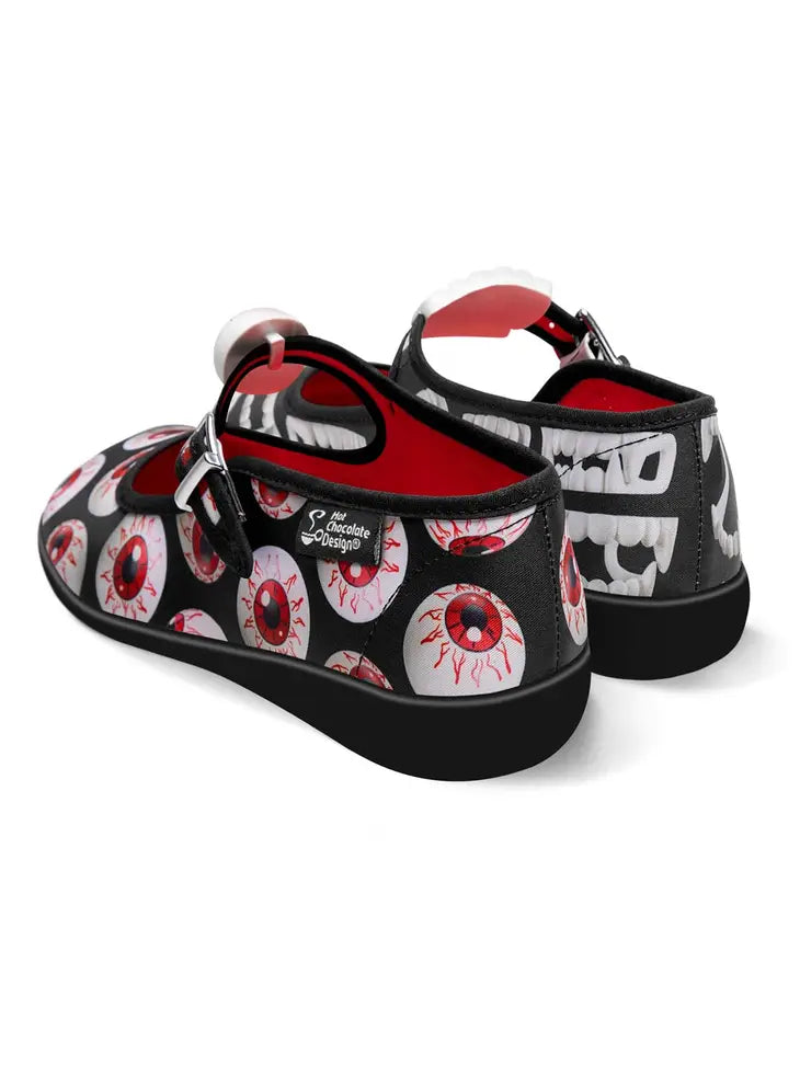 Women's Shoe - Chocolaticas® Spooky Toys Mary Jane Flat