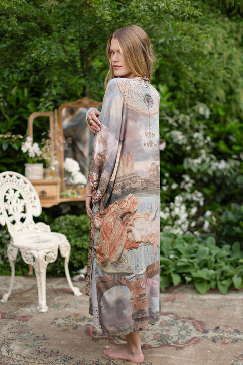 Opera Duster Kimono Robe - Imaginarium w/ Moon, Dreamer