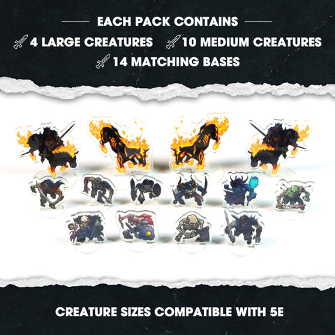 Figurines - Flat Pack Miniatures Undead Set