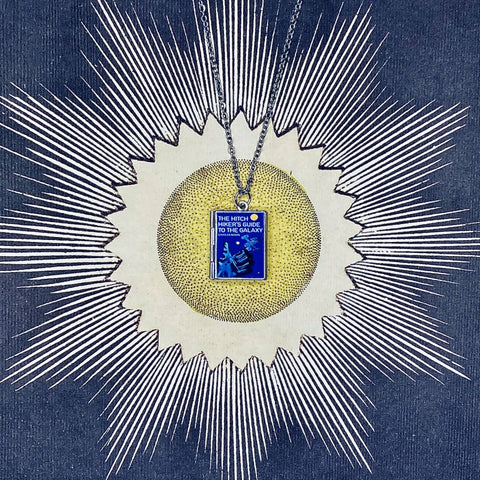 Necklace - Book Locket: The Hitchhiker's Guide 1st Ed. Stainless Steel