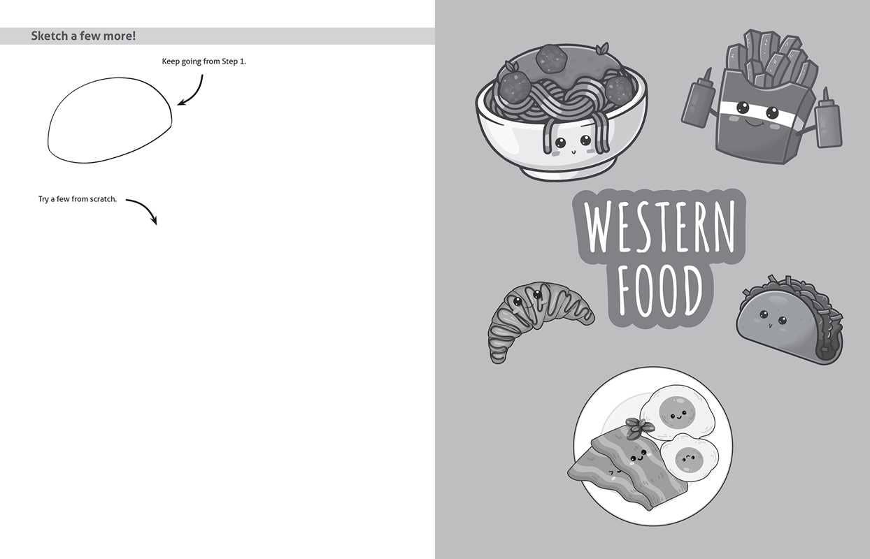 Activity Book - Drawing Chibi Food