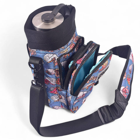Water Bottle Carrier - Hermit Crabs