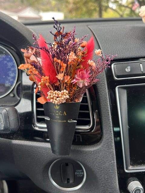 Car Air Freshener - Nontoxic Floral: Lavender & Orange