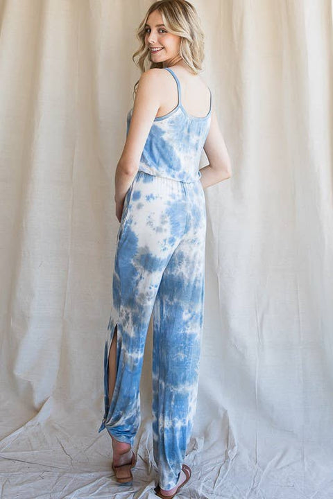 Jumpsuit - Tie Dye Split Side Casual