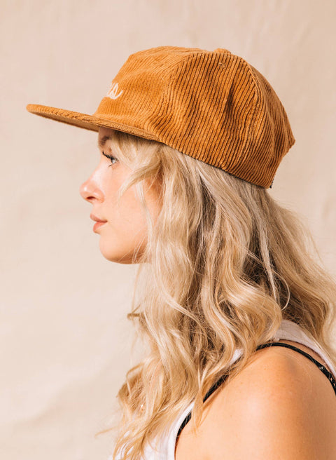 Hat (Corduroy) - Tacos Chainstitch Rust