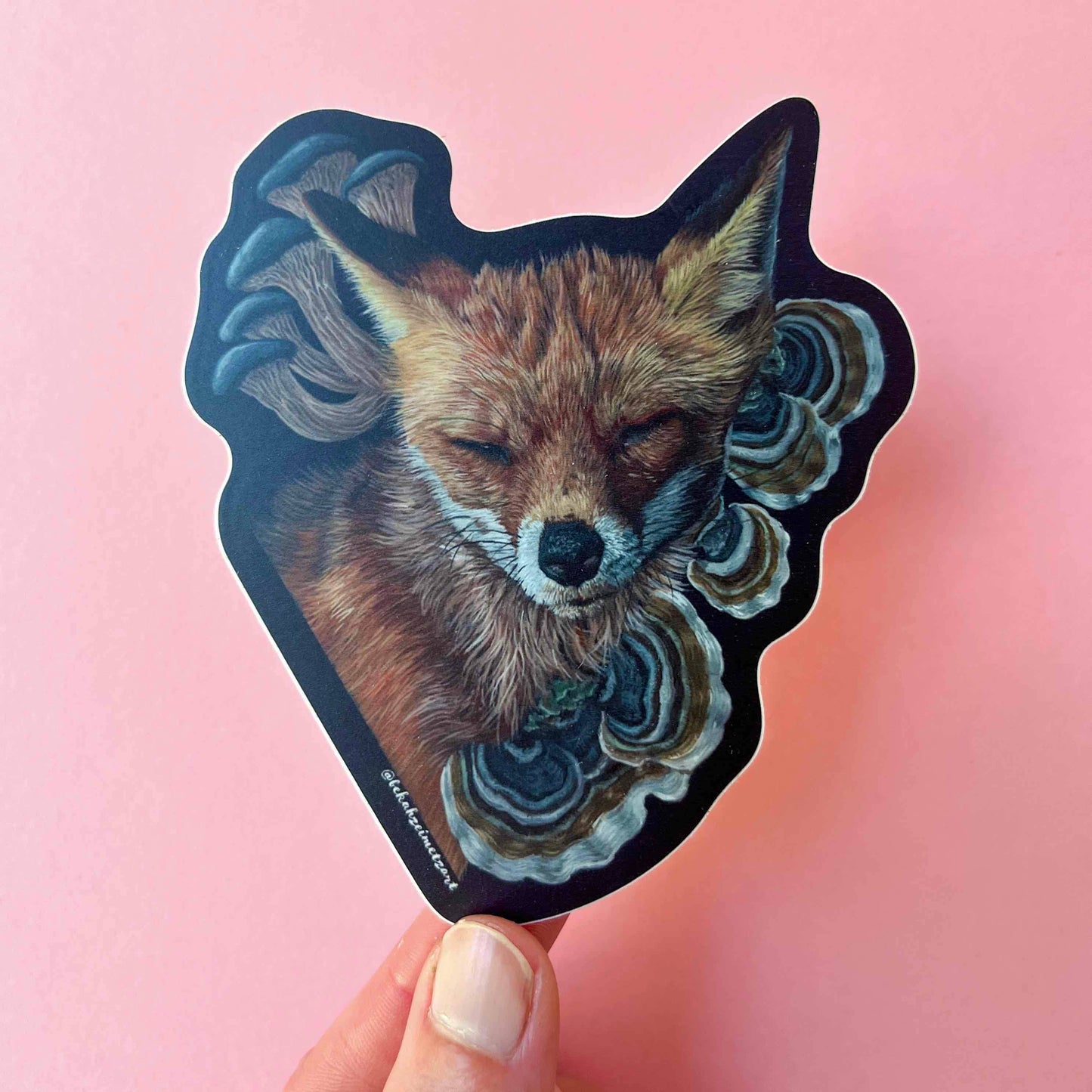 Sticker - Fox + Mushroom