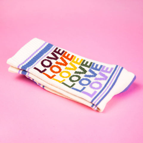 Socks - Love Vintage Rainbow