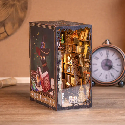 DIY Book Nook Kit - Magic Pharmacist with Dust Cover