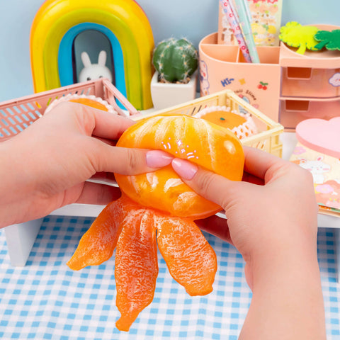 Squishy - Tangerine Cutie Peeling Sensory Toy