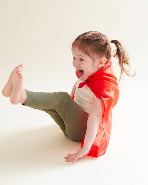 Mini Playsilks - Orange (100% Natural Silk)