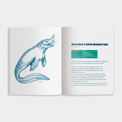 Book (Paperback) - Cryptid Sea Monsters: A Field Guide to 50 Fascinating Beasts
